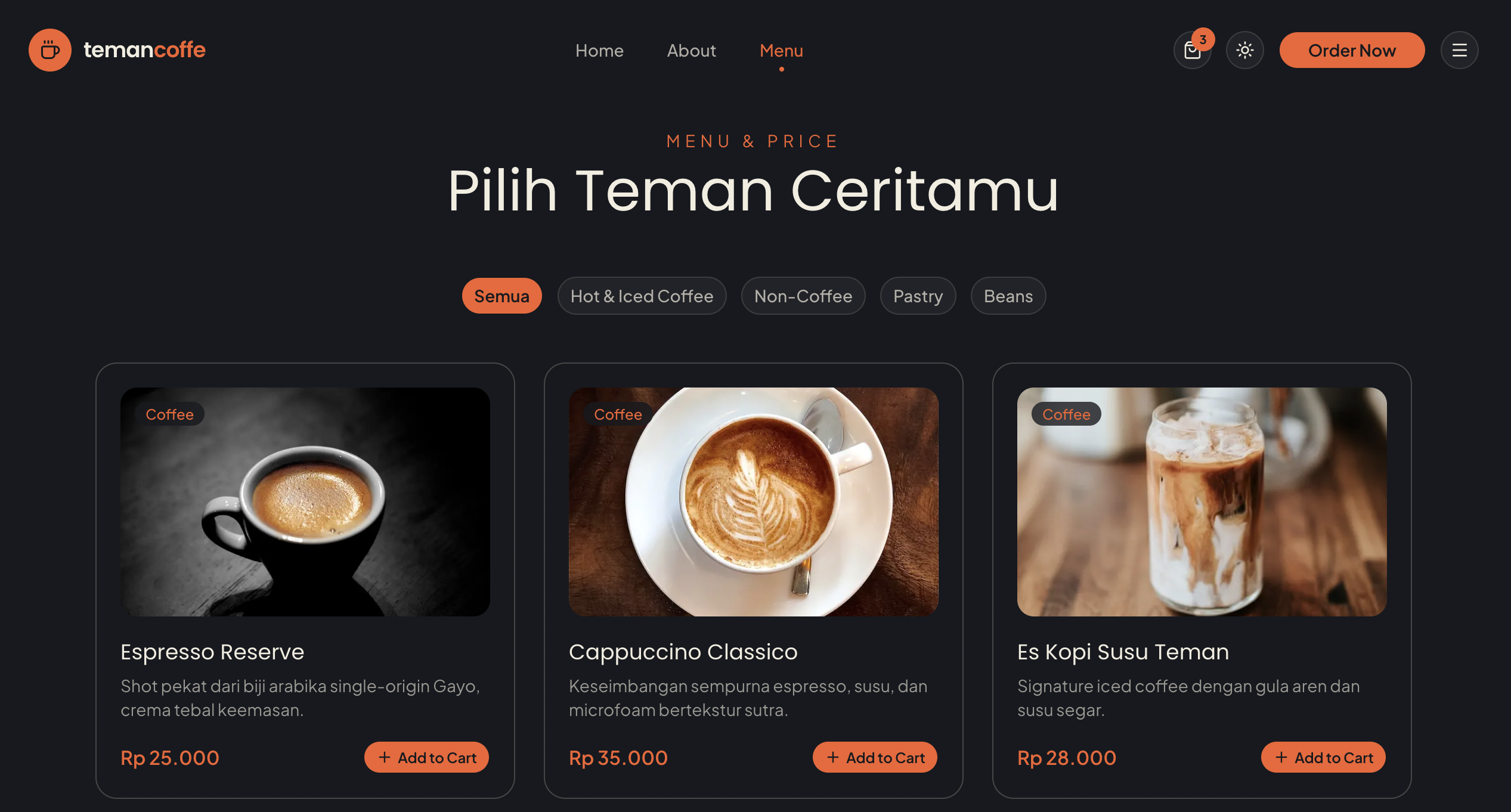Teman Coffe - Screenshot 2